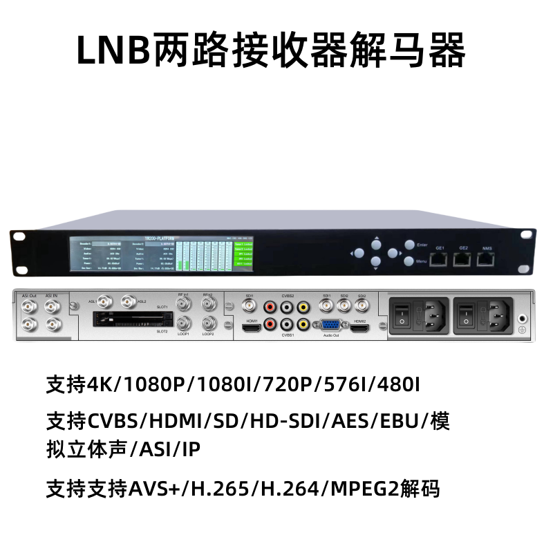 两路数字接收器解码器 HD6302H